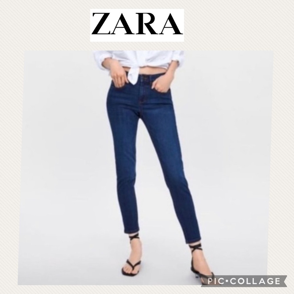 Zara Z1975 Mid Rise Skinny Jeans